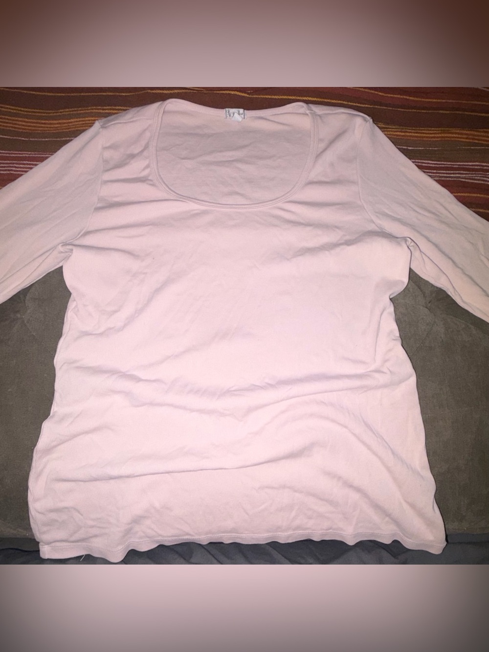PJ Harlow Women's Light Pink Scoop Neck Top